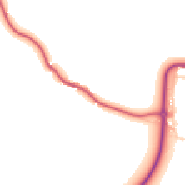 Daytime road noise heatmap for CO11 1QR