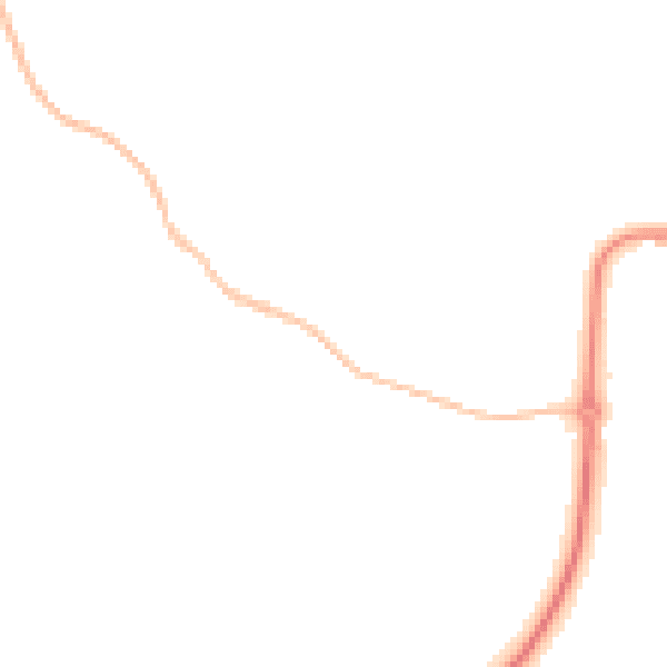 Night-time road noise heatmap for CO11 1QR