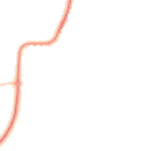 Night-time road noise heatmap for CO11 1QY
