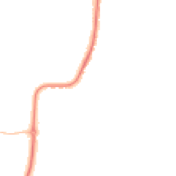 Night-time road noise heatmap for CO11 1RN