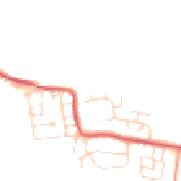 Daytime road noise heatmap for CO11 1UB
