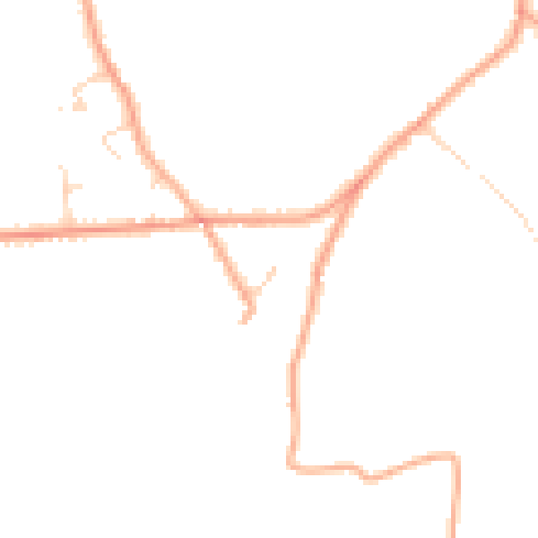 Daytime road noise heatmap for CO11 2DQ