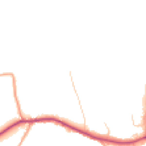 Daytime road noise heatmap for CO11 2JX