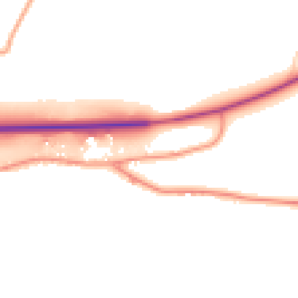 Daytime road noise heatmap for CO11 2SA