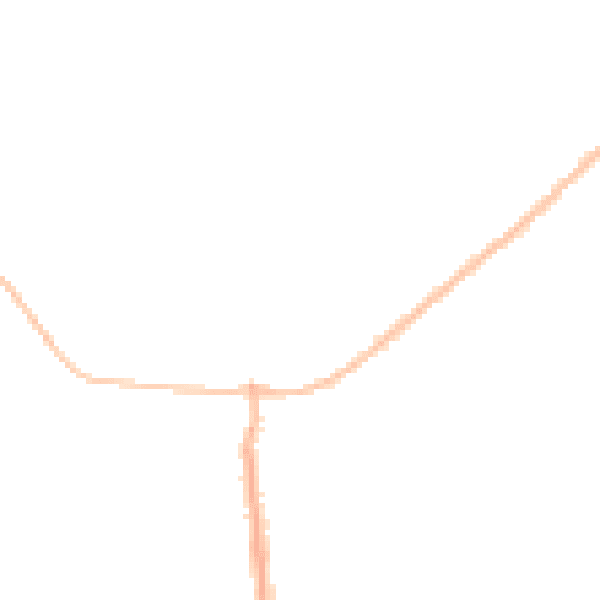 Night-time road noise heatmap for CO13 0AL