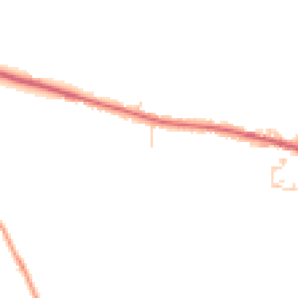 Daytime road noise heatmap for CO13 0GH