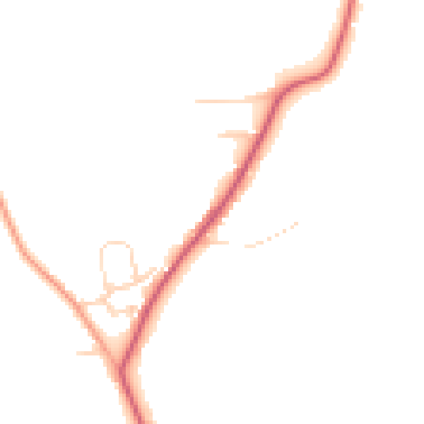 Daytime road noise heatmap for CO13 0HZ