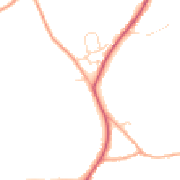 Daytime road noise heatmap for CO13 0JG
