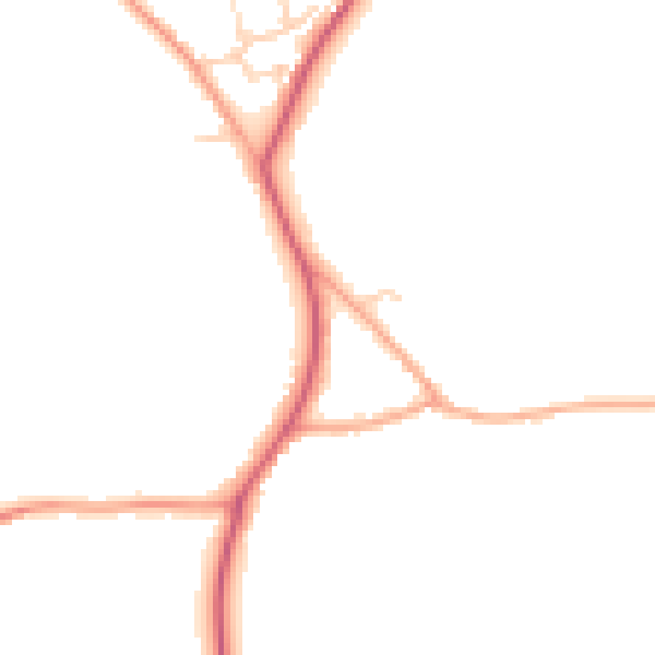 Daytime road noise heatmap for CO13 0JH