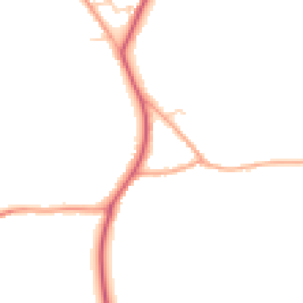 Daytime road noise heatmap for CO13 0JJ