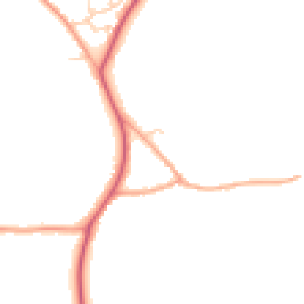 Daytime road noise heatmap for CO13 0JP