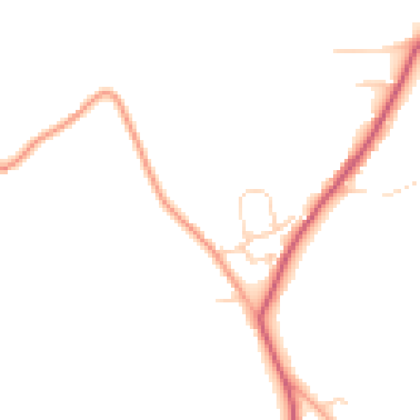 Daytime road noise heatmap for CO13 0NT
