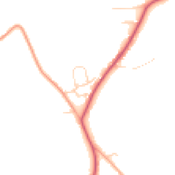 Daytime road noise heatmap for CO13 0SB