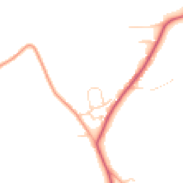 Daytime road noise heatmap for CO13 0SF