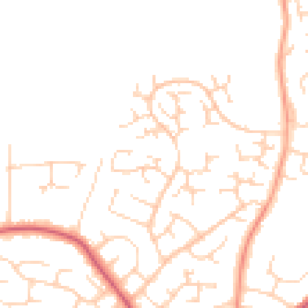 Daytime road noise heatmap for CO13 0UH