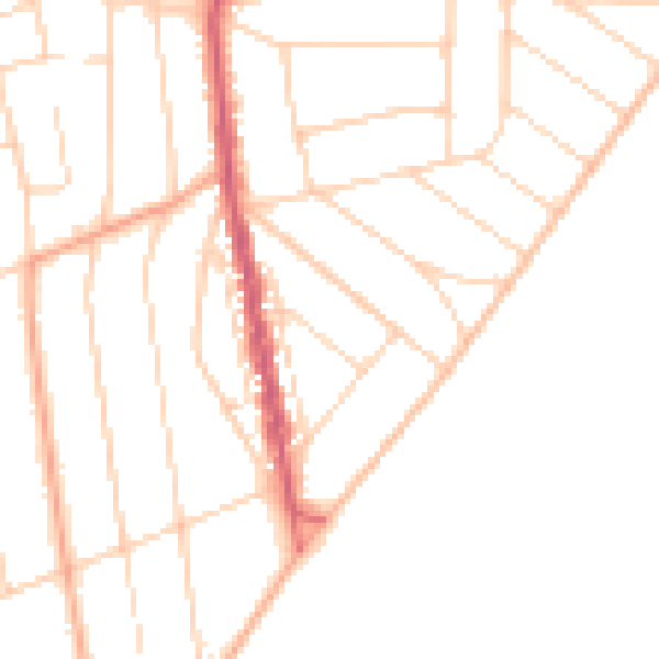 Daytime road noise heatmap for CO13 9BD
