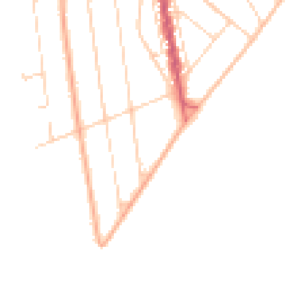 Daytime road noise heatmap for CO13 9DT