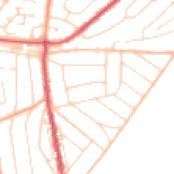 Daytime road noise heatmap for CO13 9HR
