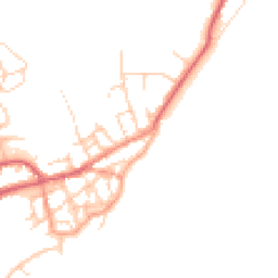 Daytime road noise heatmap for CO14 8AD