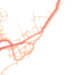 Daytime road noise heatmap for CO14 8AS