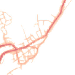 Daytime road noise heatmap for CO14 8AY