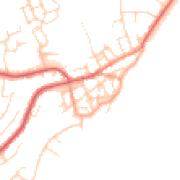 Daytime road noise heatmap for CO14 8DN