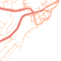Daytime road noise heatmap for CO14 8EL