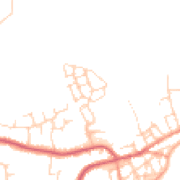 Daytime road noise heatmap for CO14 8FB