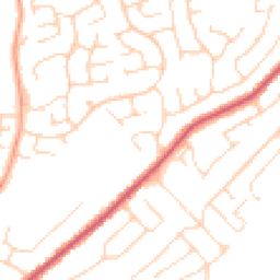 Daytime road noise heatmap for CO14 8NJ