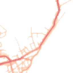 Daytime road noise heatmap for CO14 8PU