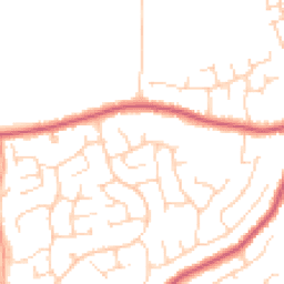 Daytime road noise heatmap for CO14 8SA