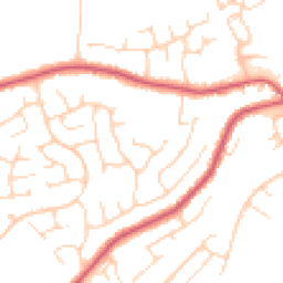 Daytime road noise heatmap for CO14 8SX