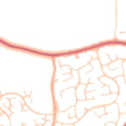 Daytime road noise heatmap for CO14 8TZ