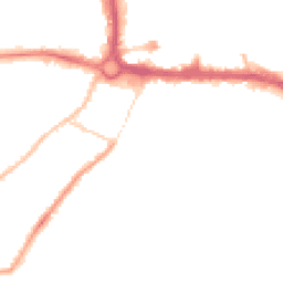 Night-time road noise heatmap for CO2 7NG