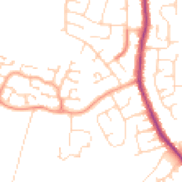 Daytime road noise heatmap for CO2 8PQ