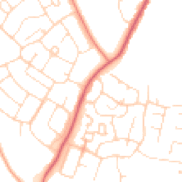Daytime road noise heatmap for CO2 9JH