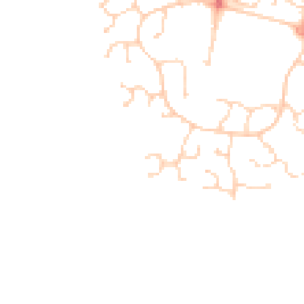 Daytime road noise heatmap for CO4 9UJ