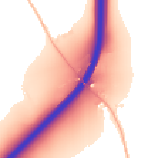 Night-time road noise heatmap for CO5 9SG