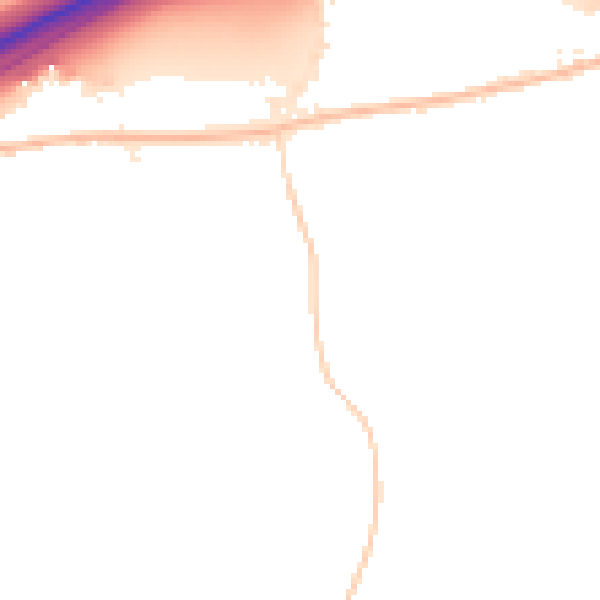Night-time road noise heatmap for CO6 1BU