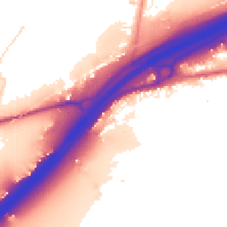 Daytime road noise heatmap for CO6 1DQ