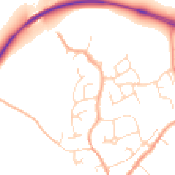 Daytime road noise heatmap for CO6 1QP