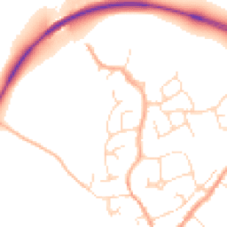 Daytime road noise heatmap for CO6 1QS