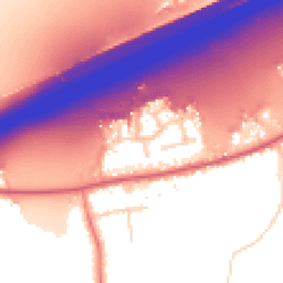 Daytime road noise heatmap for CO6 1YN