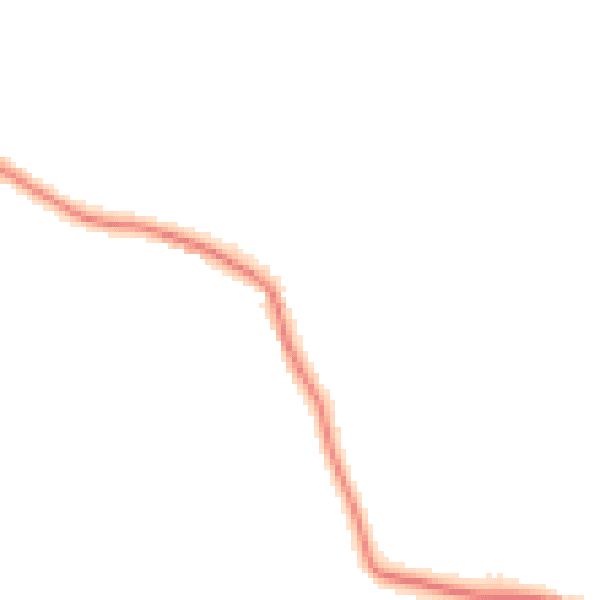 Night-time road noise heatmap for CO6 2AA