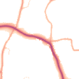 Daytime road noise heatmap for CO6 2DE