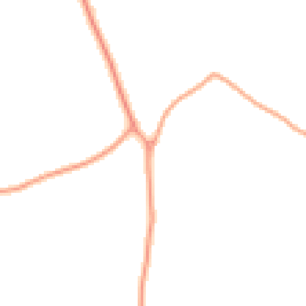 Daytime road noise heatmap for CO6 2HT