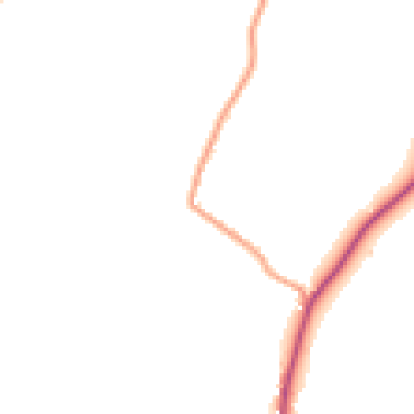 Daytime road noise heatmap for CO6 2JT