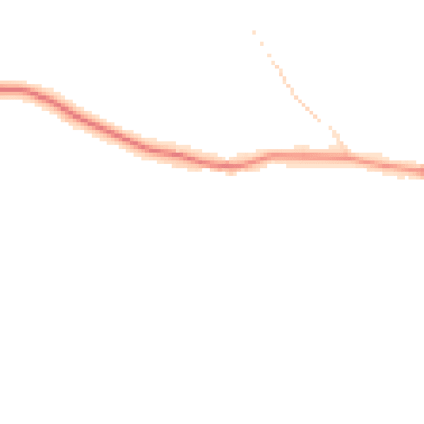 Night-time road noise heatmap for CO6 2NX