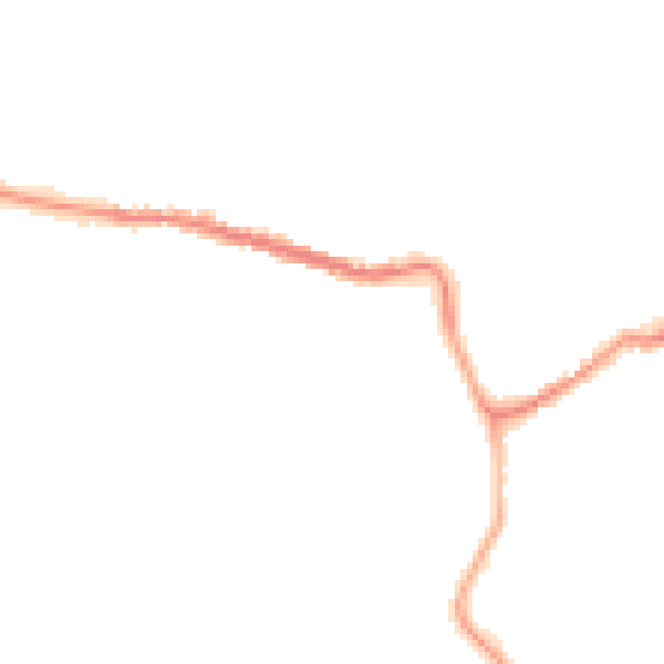 Night-time road noise heatmap for CO6 2RF