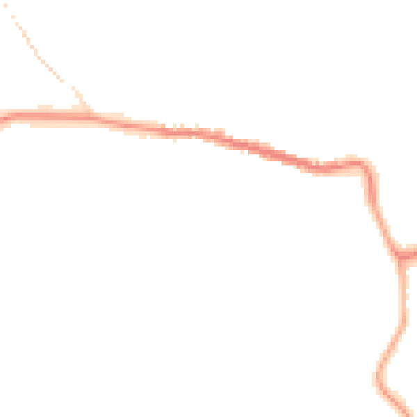 Night-time road noise heatmap for CO6 2RL